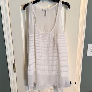 Guess Sheer White Tank Top
